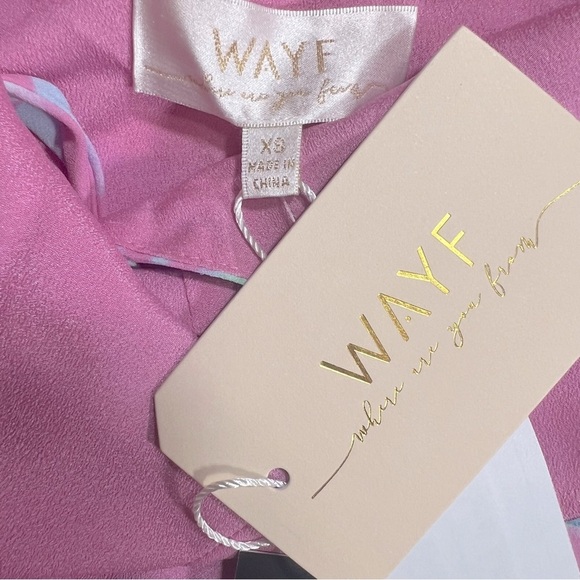 WAYF | Feminine Pink Mauve Floral Angelina Wrap Maxi Dress Gown | XS - Picture 10 of 13